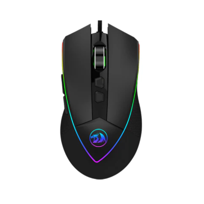 Redragon M909 Emperor 12400 DPI 8 Buttons RGB Wired Gaming Mouse (Black, NEW)