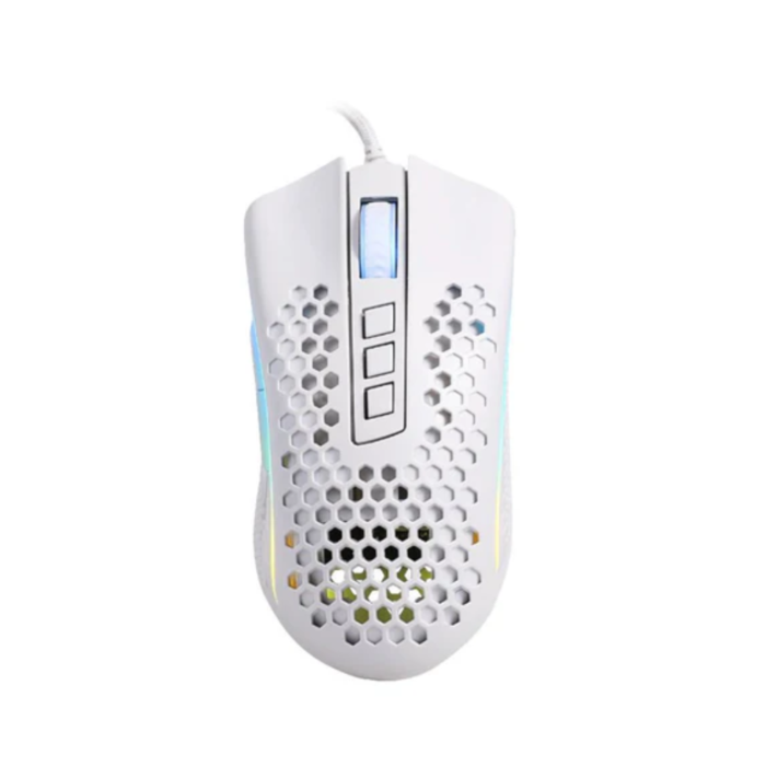 Redragon Storm Elite M988W 32000 DPI RGB Wired Gaming Mouse (White, NEW)
