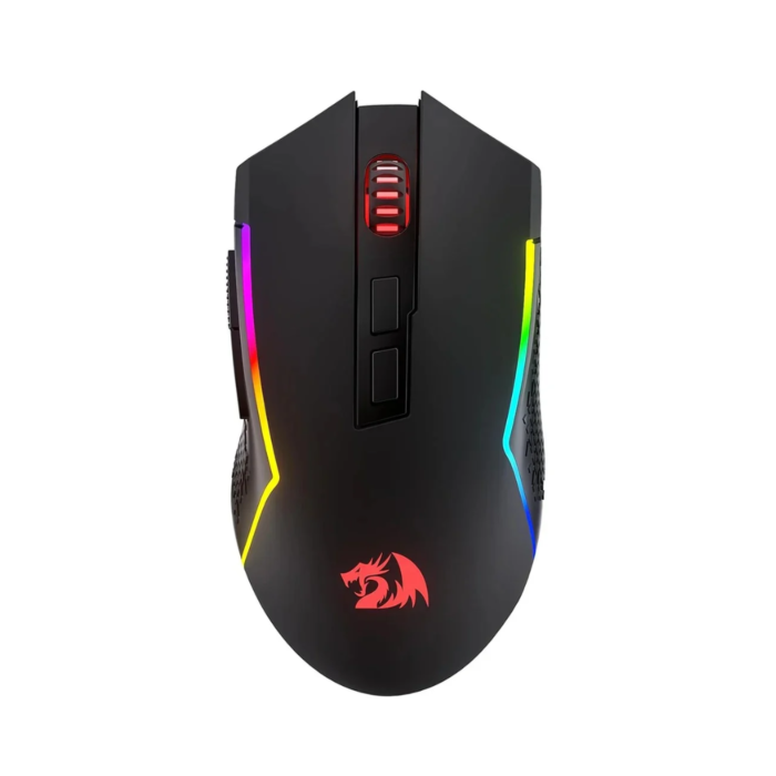 Redragon M693 Trident Lite RGB 8000 DPI (Wired, Wireless 2.4G, Bluetooth) Triple Mode Gaming Mouse (Black, NEW)