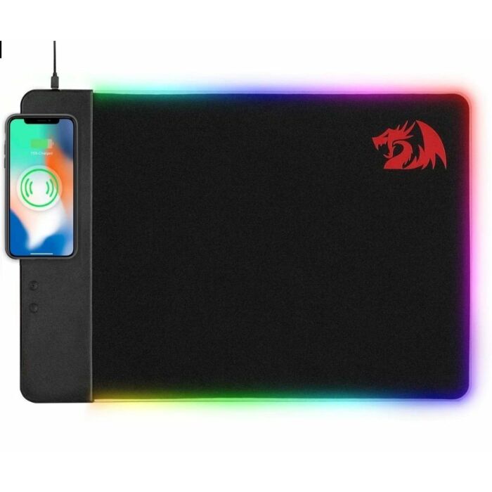 Redragon P025 Qi 10W Fast Wireless Charging RGB Backlit Mouse Pad