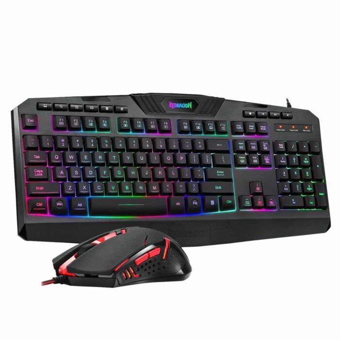 Redragon S101-3 (2 in 1) RGB Keyboard & Centrophorus Mouse Combo
