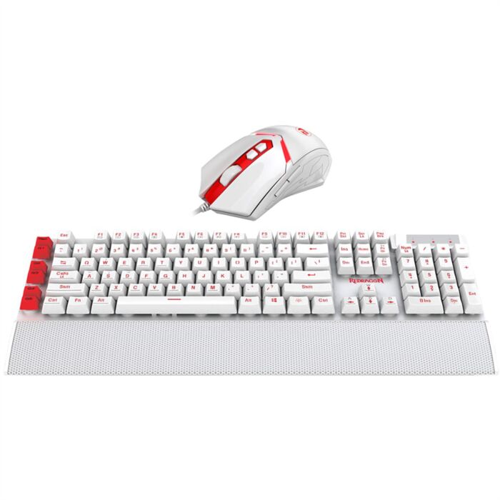Redragon YAKSA S102W Nemeanlion White Gaming Combo Keyboard and Mouse