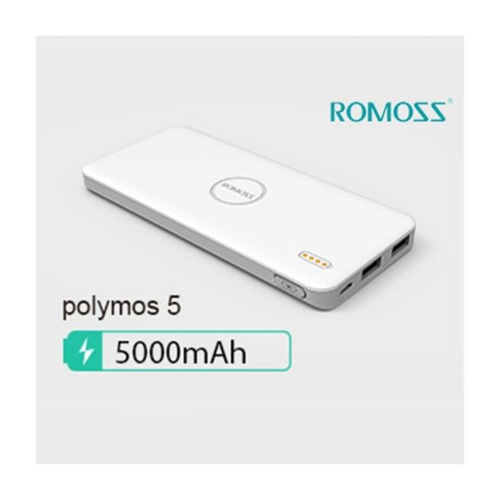 Romoss Polymoss-5 5000 mAh Powerbank (White) 