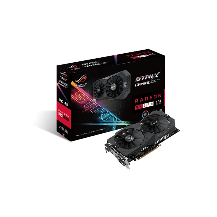 Asus RX 470 Strix 4GB GDDR5 256-Bit Graphics Card (ROG STRIX-RX470-04G-GAMING)