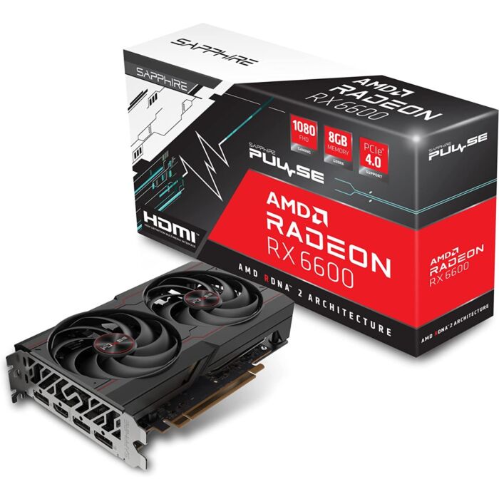 Sapphire Pulse AMD Radeon RX6600 8GB 128-Bit DDR6 Graphic Card
