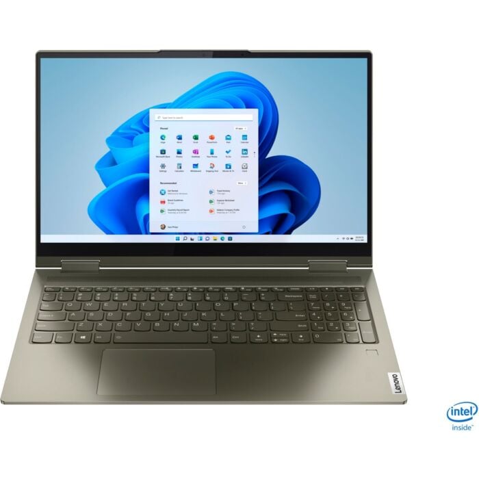 Lenovo Yoga Slim 7 15 x360 - Tiger Lake - 11th Gen Core i7 QuadCore 12GB 512GB SSD Intel IRIS-Xe Graphics 15.6" FHD IPS Touchscreen Convertible Display Dolby Atmos Sound Backlit KB FP Reader ThunderBolt-4 W11 (Dark Moss)