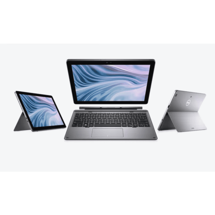 Dell Latitude 12 7210 2 in 1 With Detachable Keyboard - Comet Lake - 10th Gen Core i5 10310u QuadCore Processor 08GB 512GB SSD Intel UHD Graphics 12.3" Full HD 1280p Convertible Touchscreen Display Backlit KB W10 Pro Dual Camera (Silver, Open Box)