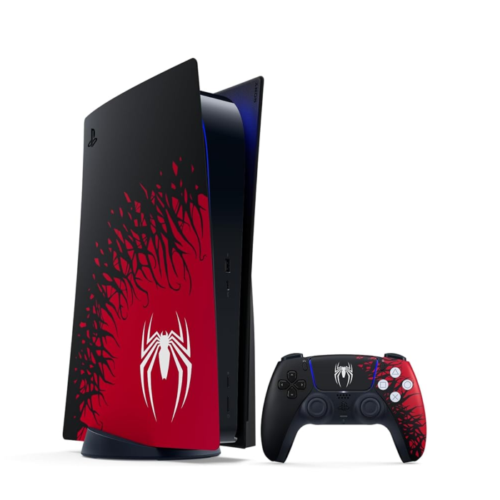 Sony PlayStation 5 Fat - 825-GB Storage Spider Man Edition Gaming Console (Black, NEW)