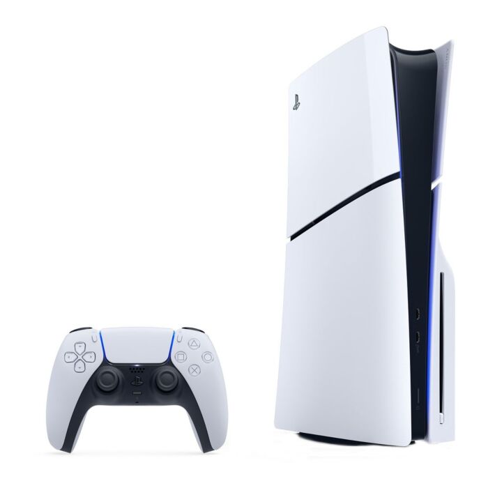 Sony PlayStation 5 Slim - 1-TB Storage - Gaming Console with 1 Controller (CFI-2015, Disc Edition, White, Open Box)
