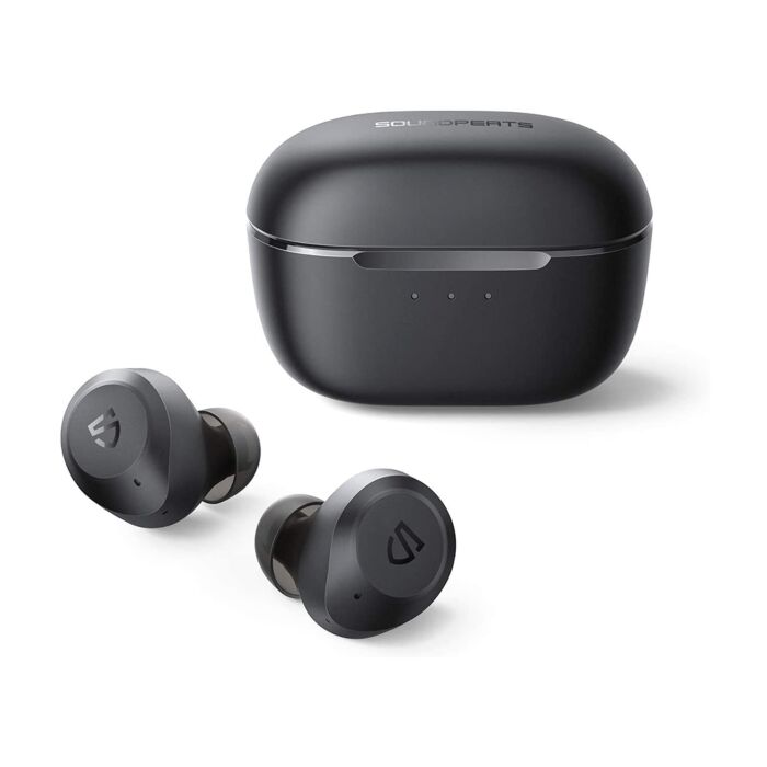 SoundPeats T2 Hybrid Active Wireless Earbuds (Black)