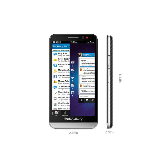 BlackBerry Z30 5.0" 16GB 3GB Ram 8MP Camera 3G+Wi-Fi (Black, White)