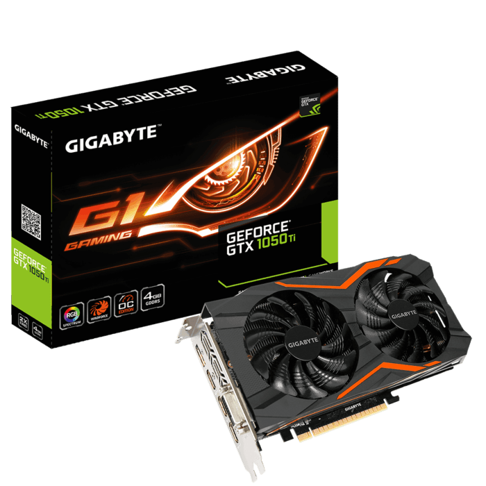 Gigabyte GTX 1050 TI G1 Gaming  4GB GDDR5 128-Bit Graphics Card (GV-N105TG1 GAMING-4GD)