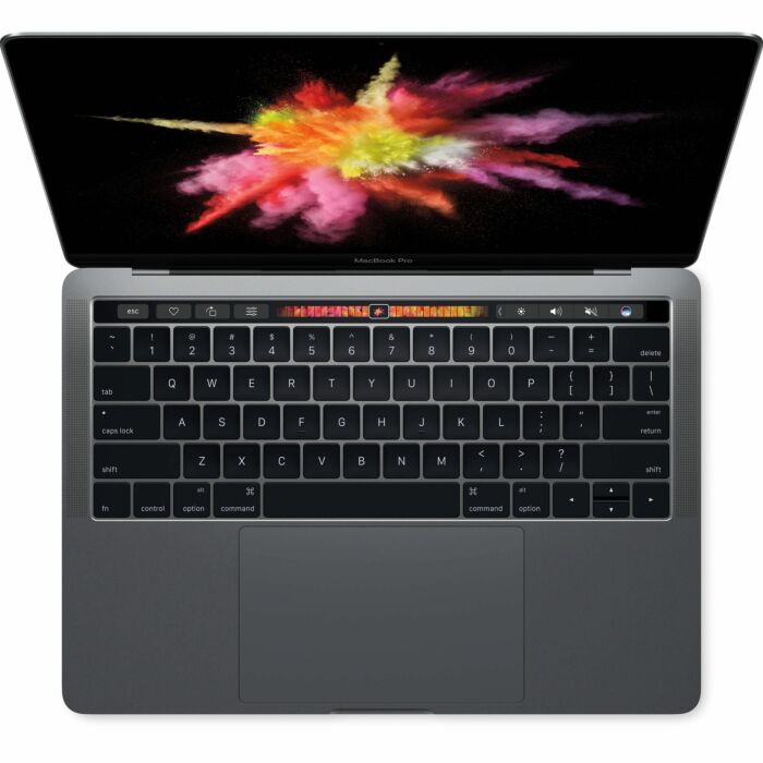 Apple Macbook Pro MPXV2 With Touch Bar - 7th Gen Ci5 08GB 256GB SSD 13.3"Retina Display Intel Iris Plus Graphics 650 Mac OSx Sierra (Space Gray - Mid 2017) 
