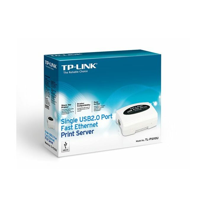 Tplink TL-PS110U Single USB 2.0 Port Fast Ethernet Print Server
