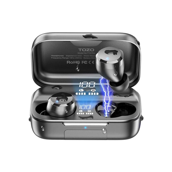 TOZO T12 Pro Wireless Bluetooth Earbuds (Black)