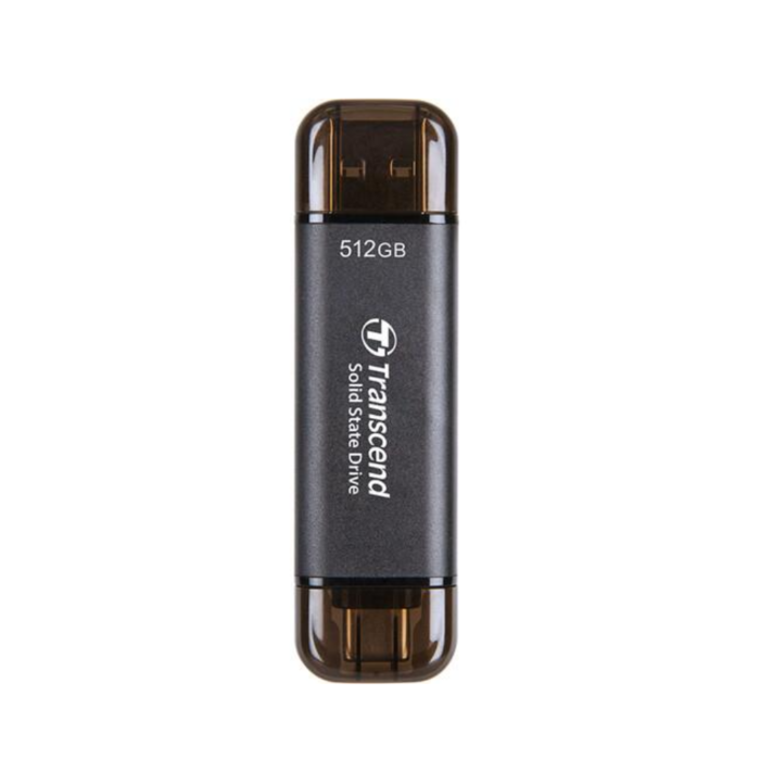 Transcend ESD310 512GB Portable SSD (Black & Silver, NEW)