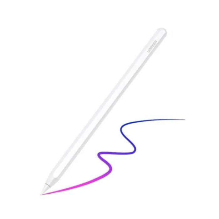 UGREEN 15910 Magnetic Wireless Charging Smart Stylus Pen for Apple iPad (White, NEW)