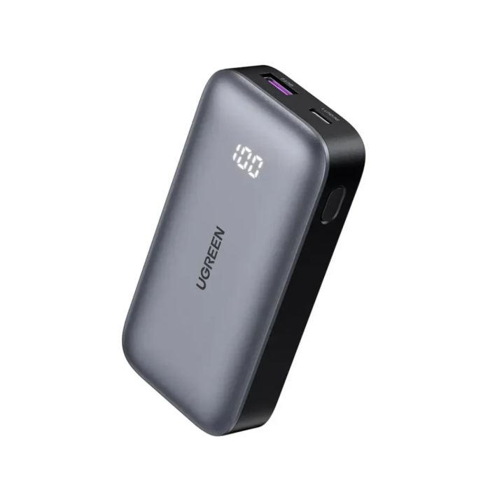 UGREEN 25185 10000mAh 30W Fast Charging Power Bank (Grey, NEW)