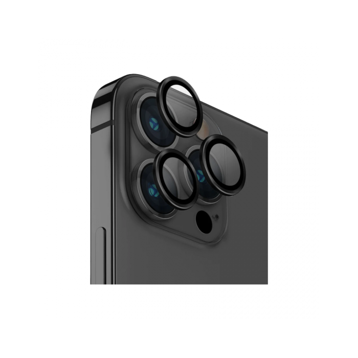 UNIQ OPTIX iPhone Camera Lens Protector for iPhone 14 Pro / Pro Max – Midnight (Black)