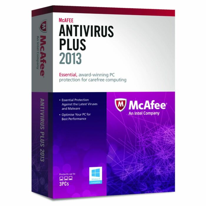 McAFEE Antivirus Plus 2013 1 Year (1 User)