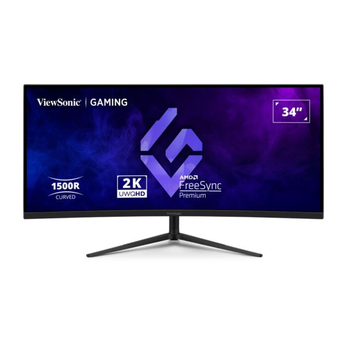 ViewSonic VX3418C-2K 34" UWQHD 1440p VA 180Hz HDR10 FreeSync Premium Curved Display Gaming LED Monitor (Black, 1 Year Local Warranty, NEW)