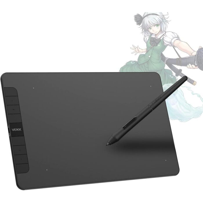 Veikk VK1060 10 x 6 Inch Graphic Drawing Tablet with Pen (Black)