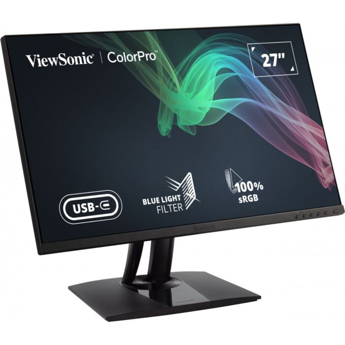 ViewSonic VP2756-2K 27-Inch QHD 1440p 60 Hz IPS Panel Frameless Ergonomic LED Monitor (Black)