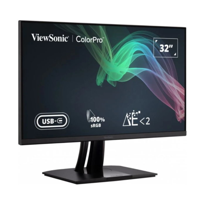 ViewSonic VP3256-4K 32-Inch UHD 2160p 60 Hz IPS Panel Frameless Monitor (Black, 1 Year Local Warranty, NEW)