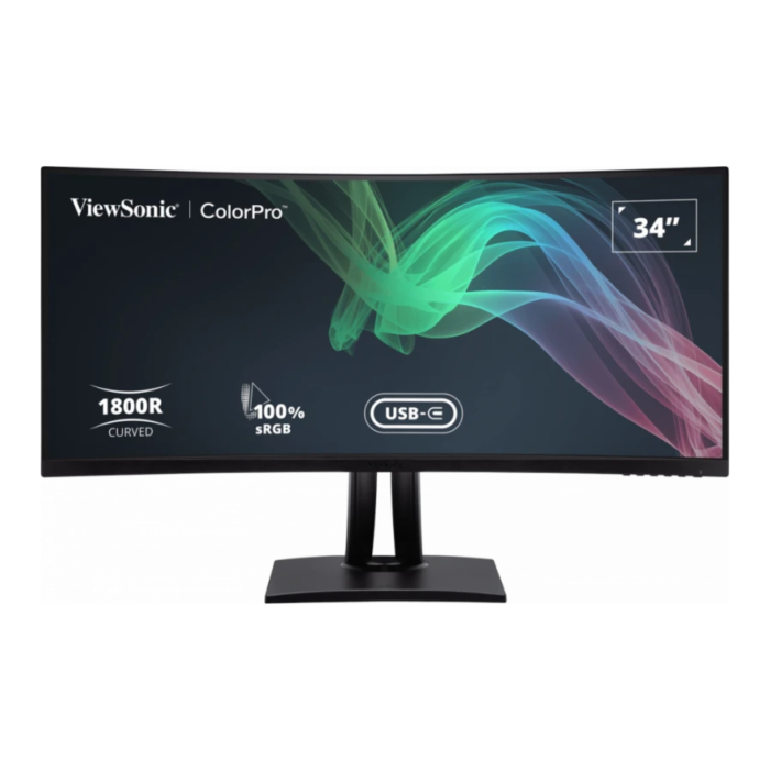 ViewSonic VP3481A 34-Inch UWQHD 1440p 100 Hz VA Panel Frameless Curved Monitor (Black, 1 Year Local Warranty, NEW)