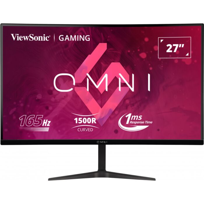 ViewSonic 27” VX2718-2KPC-MHD Omni Curved Gaming LED 165Hz, VA panel QHD Display