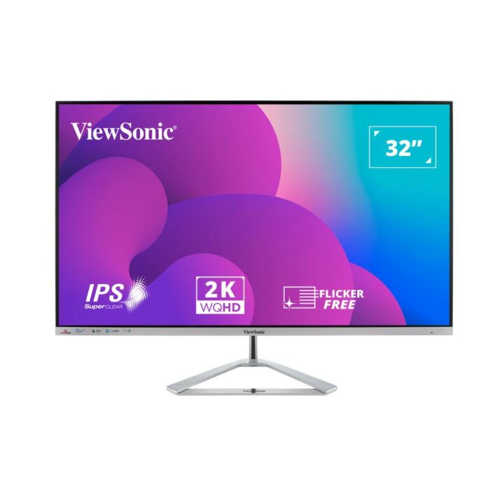 ViewSonic VX3276-2K-MHD-2 QHD 32 Inch Frameless Entertainment LED Monitor