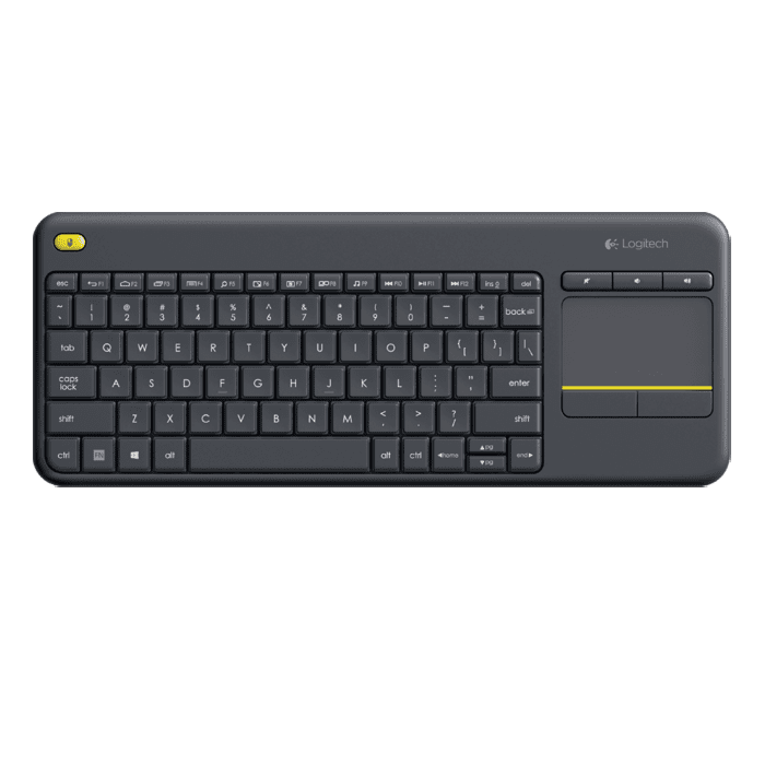 Logitech K400 Plus Wireless Touch Keyboard (Black)