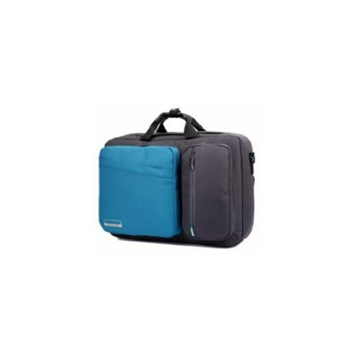 Brinch Socko Bag 668 Laptop Backpack Black Blue/Gray Yellow (15.6")