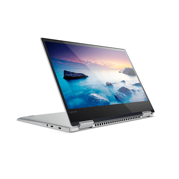 Lenovo Yoga 720 13 - 8th Gen Ci5 QuadCore 08GB 256GB SSD 13.3" Full HD 1080p x360 Convertible Touchscreen FP Reader (With Lenovo Active Pen + USB Type C to HDMI Adapter, Platinum Silver, Lenovo Direct Local Warranty)