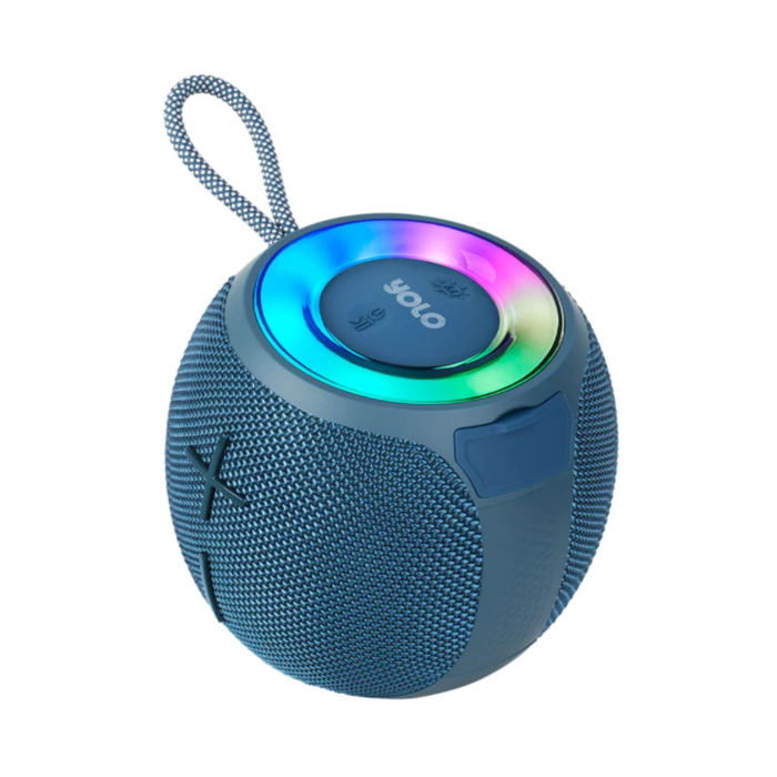 YOLO Orbit RGB Wireless Bluetooth Speaker (Navy Blue, NEW)