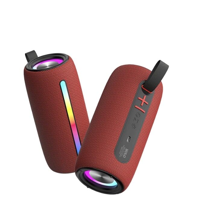 YOLO Pulse Portable Bluetooth Speaker (Red)