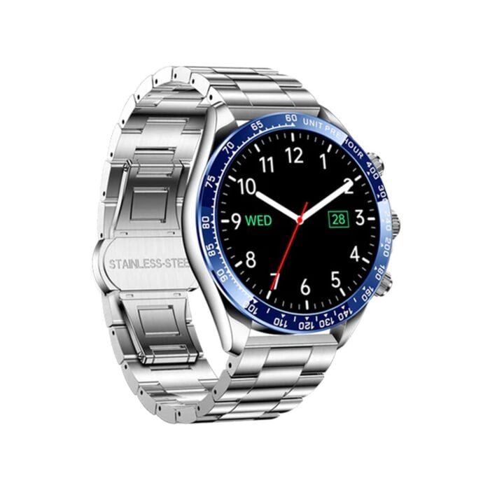 YOLO TAG AI Smartwatch 1.43" Super AMOLED Always on Display Bluetooth Calling IP68 Water Resistant (Silver)
