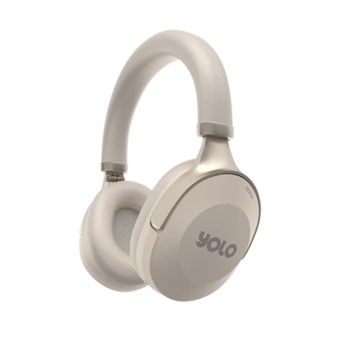 YOLO Y-510 Vogue Wireless Noise Cancelling Headphones (Apricot, NEW)