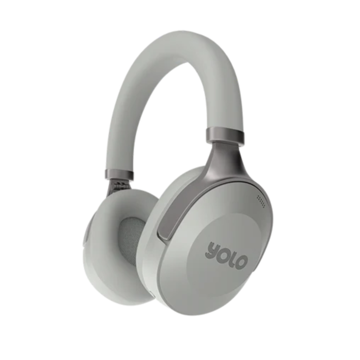 YOLO Y-510 Vogue Wireless Noise Cancelling Headphones (Grey, NEW)