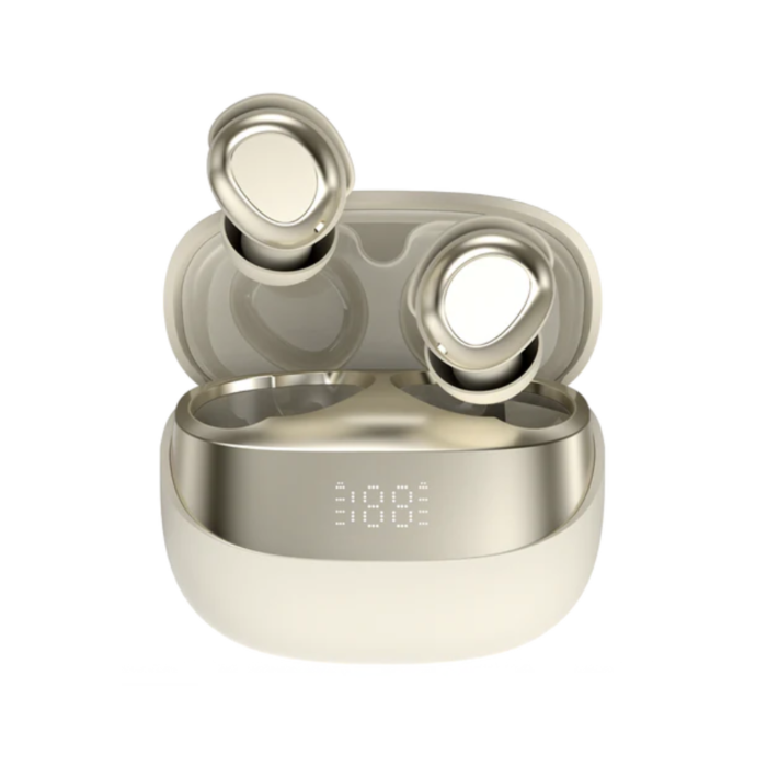 YOLO YoPod Air Digital Display Wireless Earbuds (Gold, NEW)