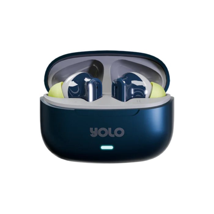 YOLO YoPod Tune Wireless Earbuds (Blue, NEW)