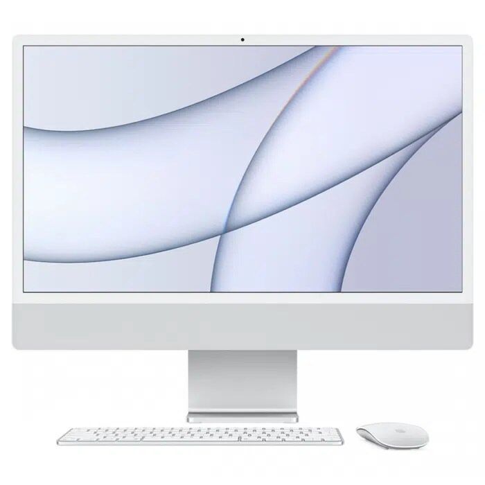 Apple Imac Z12R001DK CTO - Apple M1 Chip 3.2 Ghz 8 Core CPU 16GB 01TB SSD 24" 4.5K Retina Display 8 Core GPU Magic Mouse & Magic Keyboard Included Mac OS (Silver, 2021)