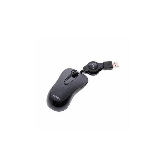A4Tech N-60F V-Track Optical Mini Mouse (Black/Carbon)