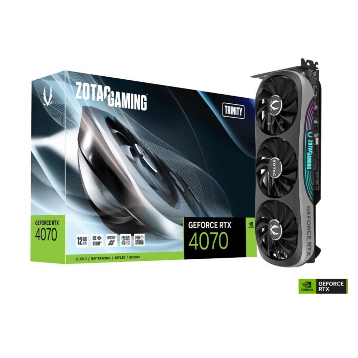ZOTAC GeForce RTX 4070 Ti Trinity Gaming GDDR6X 192-Bit Graphic Card 