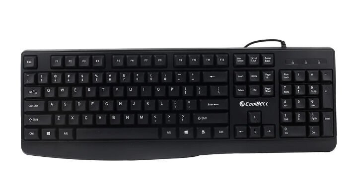 Coolbell Typix Usb Wired Keyboard (Black)