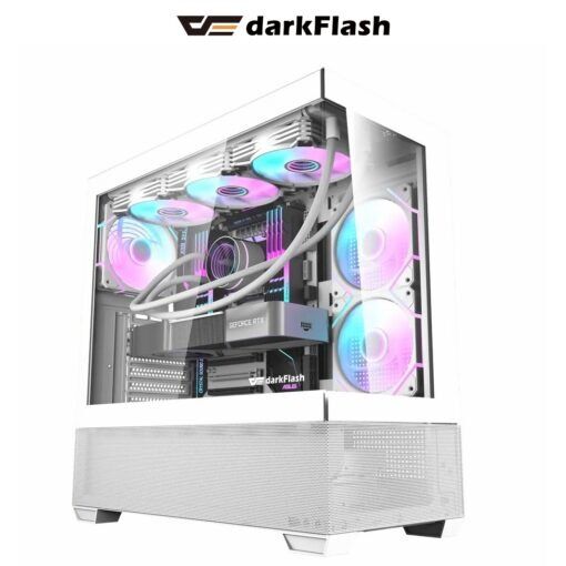 Darkflash DS900 Air ATX Gaming  PC Case (White)