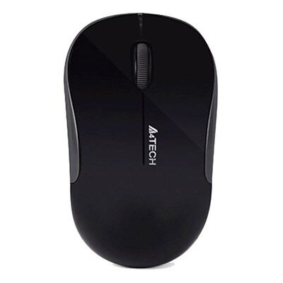 A4Tech G3-300NS 2.4G Optical Wireless Mouse - Silent Clicks (Black)