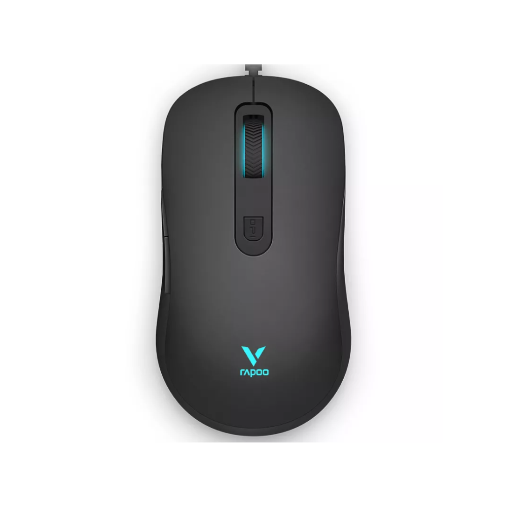 Rapoo V16 RGB 2000 DPI 6 Programmable Gaming Optical Mouse (Black, NEW)