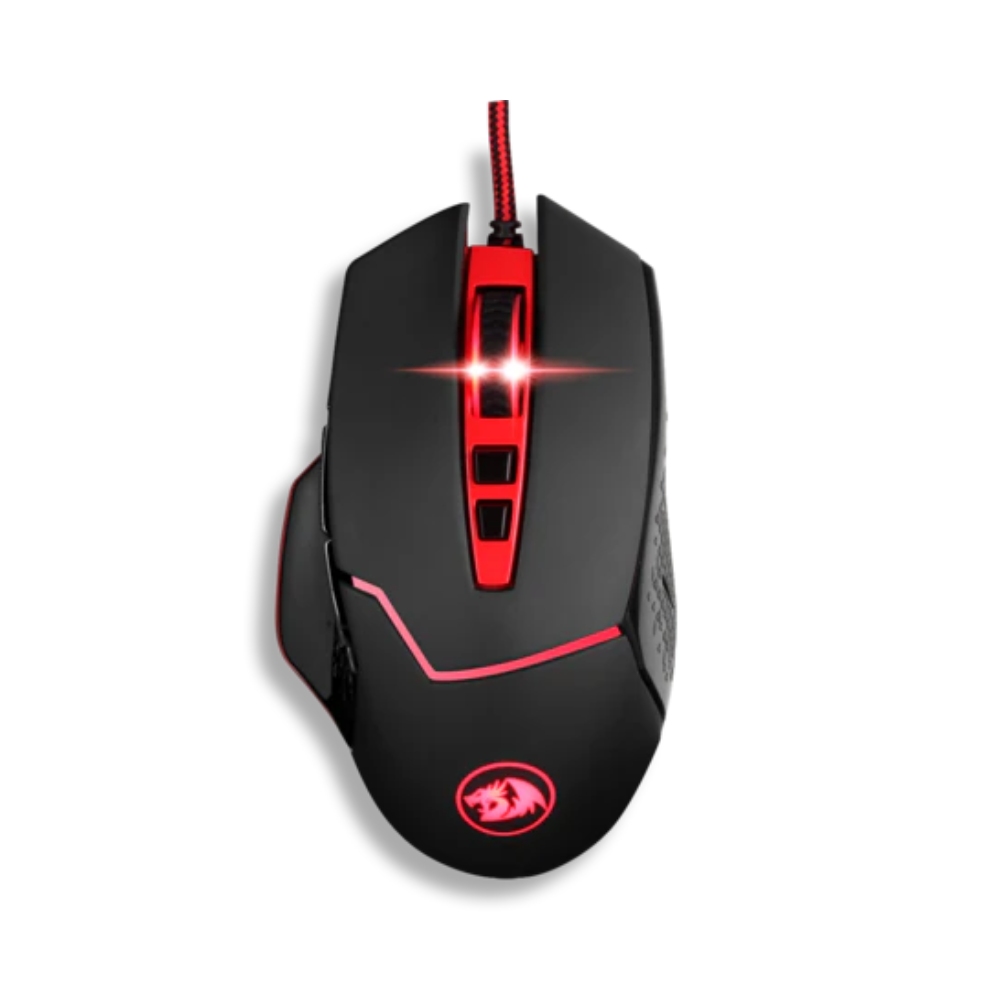 Redragon M907 Inspirit 14400 DPI RGB Wired Gaming Mouse (Black, NEW)