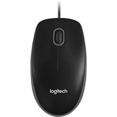 Logitech B100 Optical USB Mouse (Black)